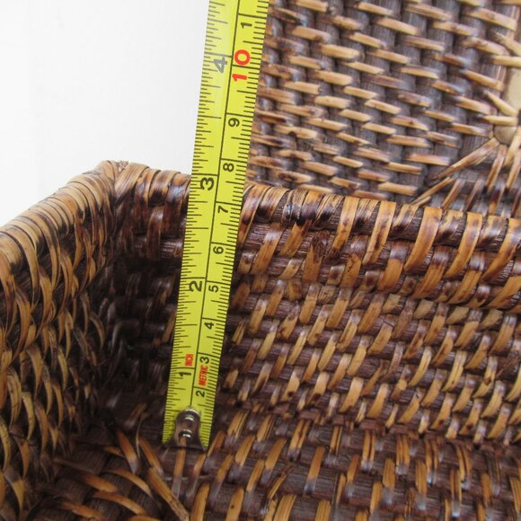 VTG Rattan Decorative LG Box w/ Lid and drawing ,Rectangular Woven for Display - Picture 10 of 16